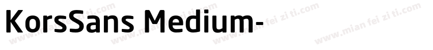 KorsSans Medium字体转换